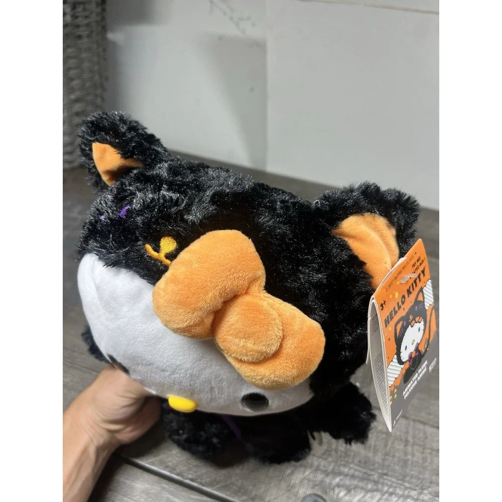 Hello‎ Kitty Animated Halloween Black Cat Side Stepper Plush Greeter NWT